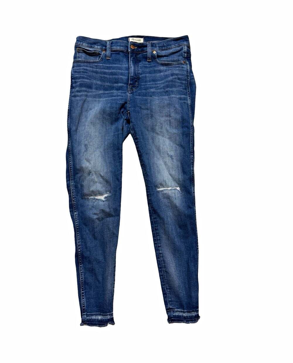 Madewell High Rise Skinny Jeans Womens 32 Blue Denim Stretch 5-Pocket